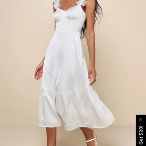 Lulu's Ivory Sleeveless Dress
